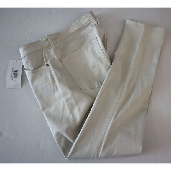 AG Adriano Goldschmied Women Sz 27 Gray/Beige Prima Crop Cigarette Leg Pants - Picture 9 of 10
